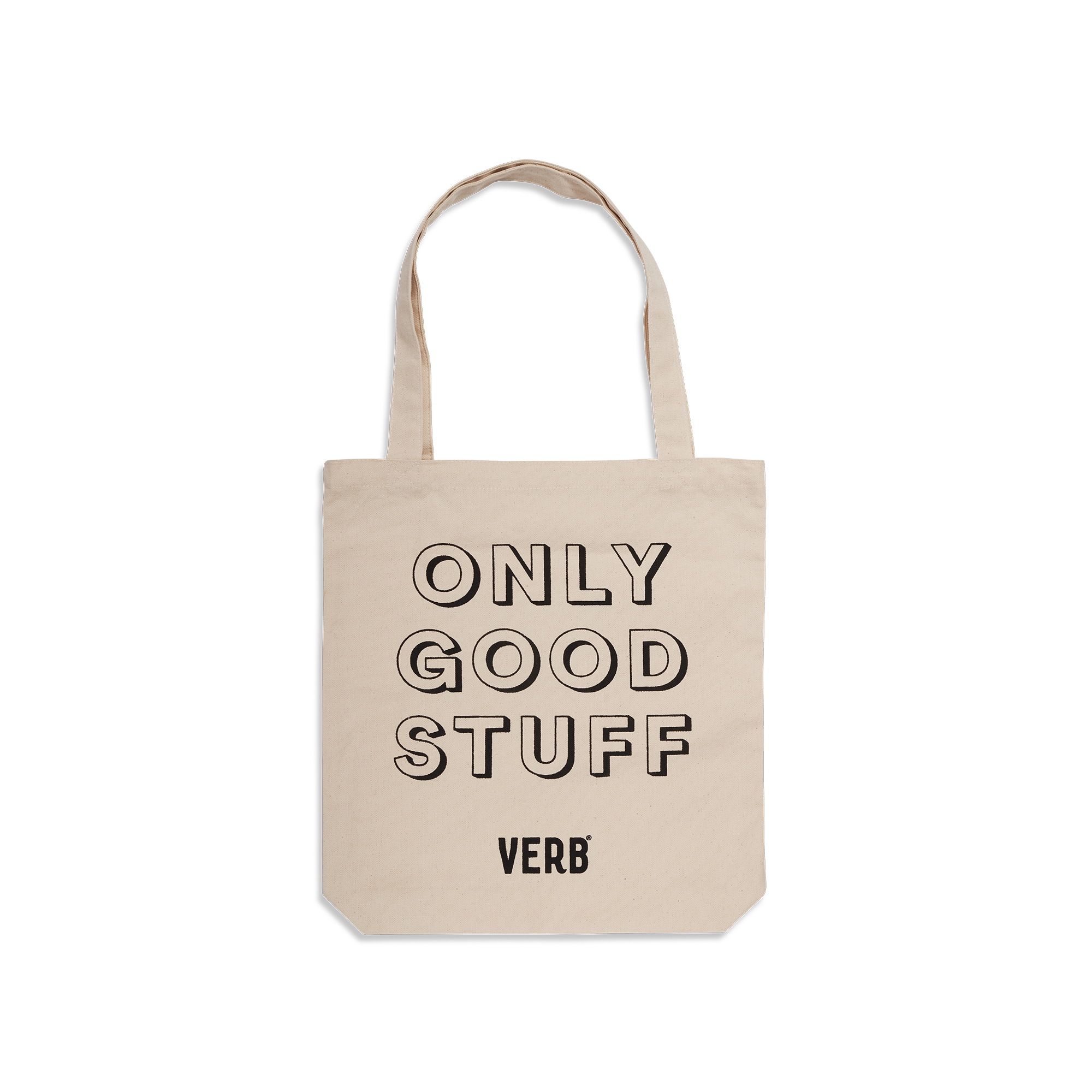 only the good stuff canvas tote