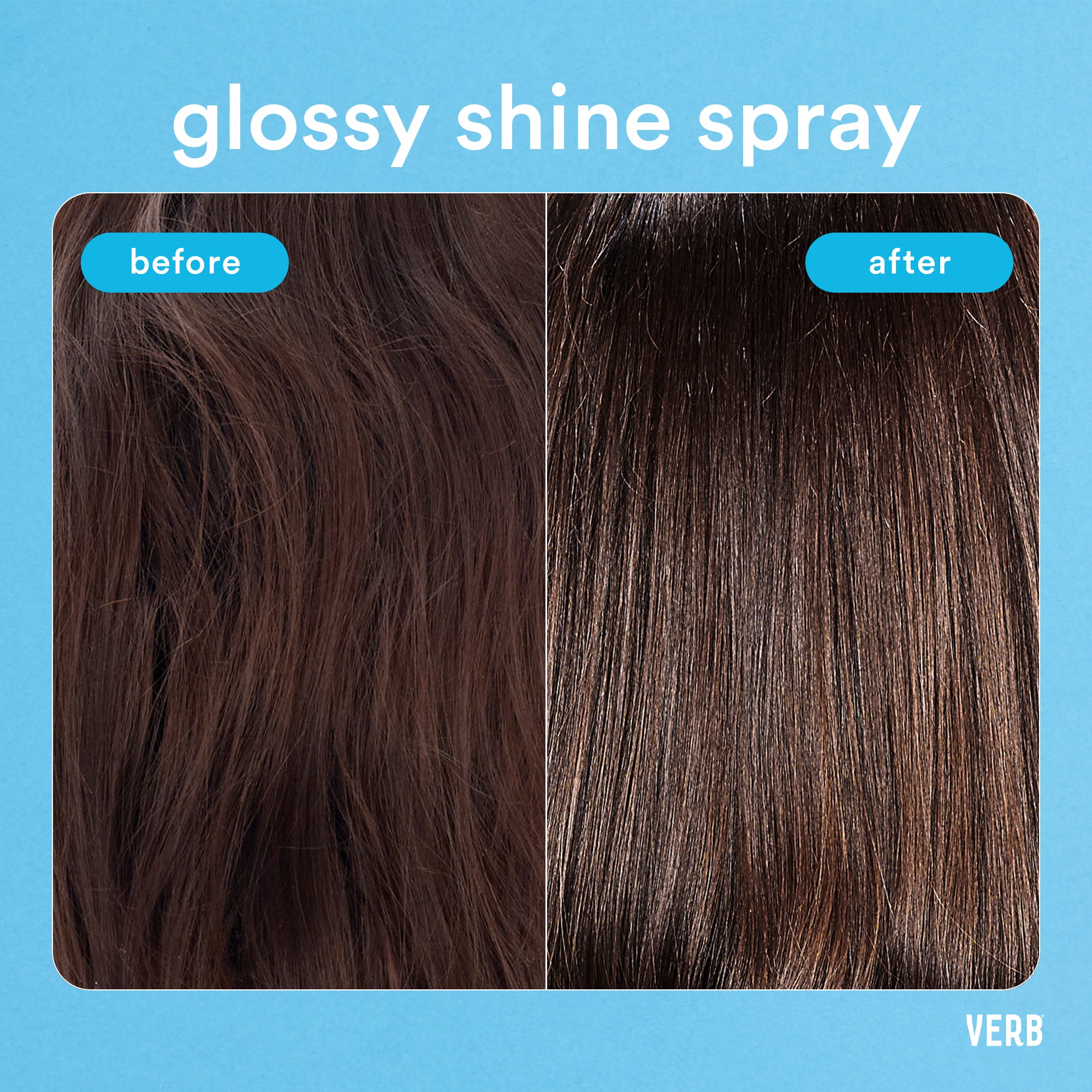 glossy shine spray with heat protection
