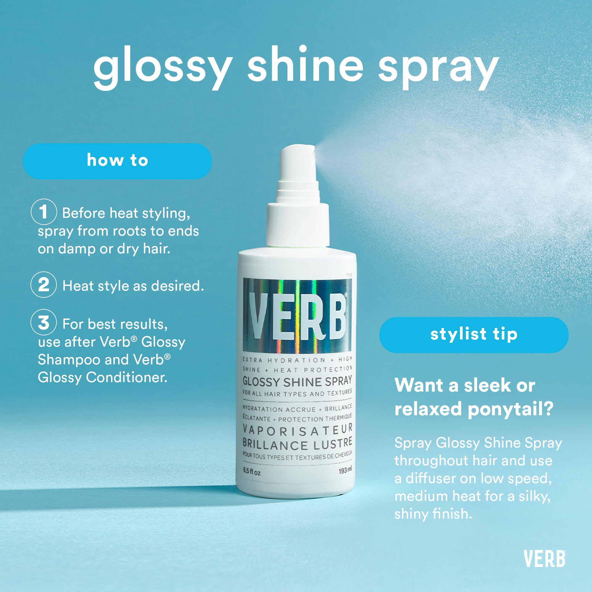 vaporisateur brillance lustre avec protection thermique