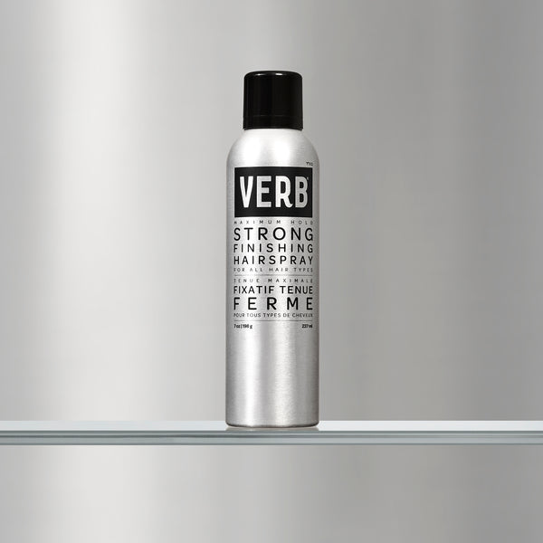 strong finishing hairspray | maximum hold | verb® products